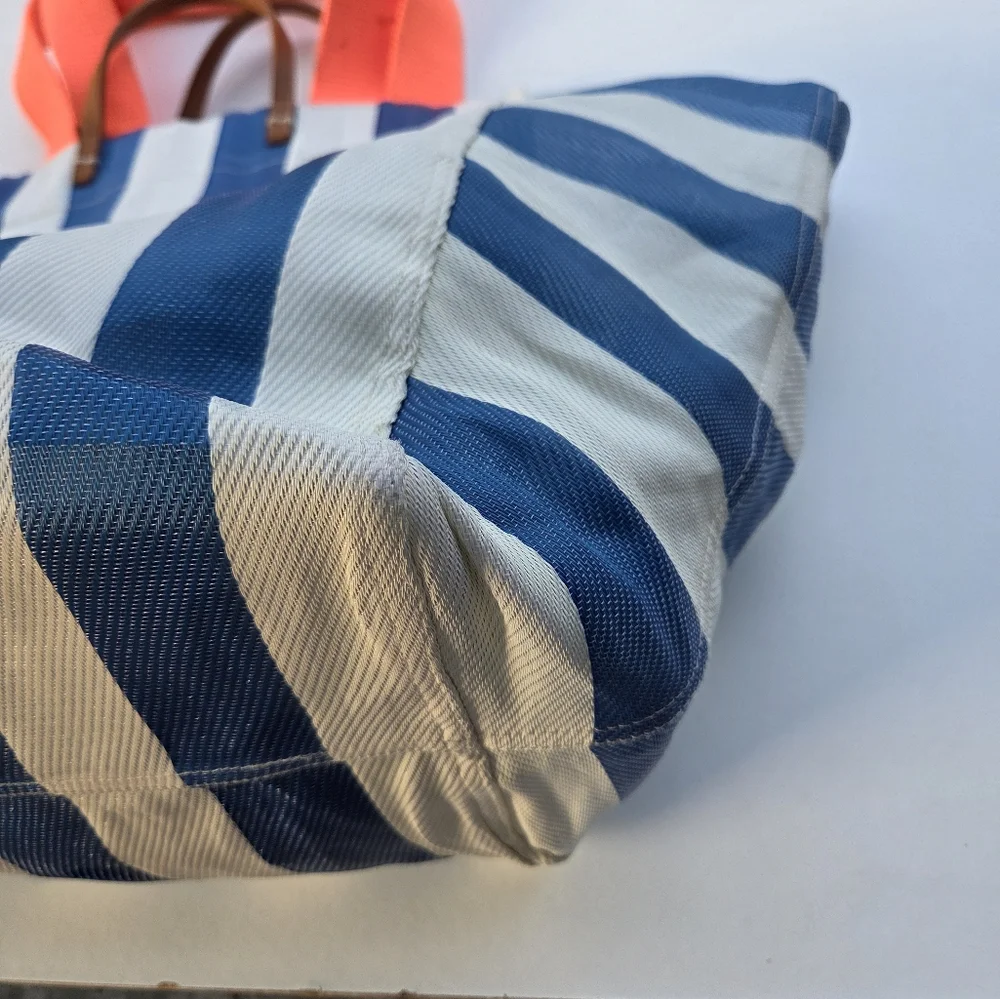Clare V. Beach Tote Azul Shell No Clutch Rare - Picture 7 of 16